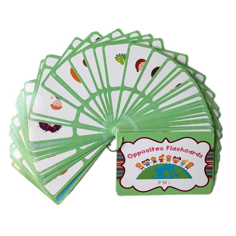 Kids Education Product - 100가지 반대되는 단어 플래시 카드 영어