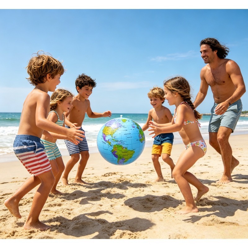 Educational Globe For Kids - 16인치(30cm) 풍선 지구본 비치볼 장난감 지도