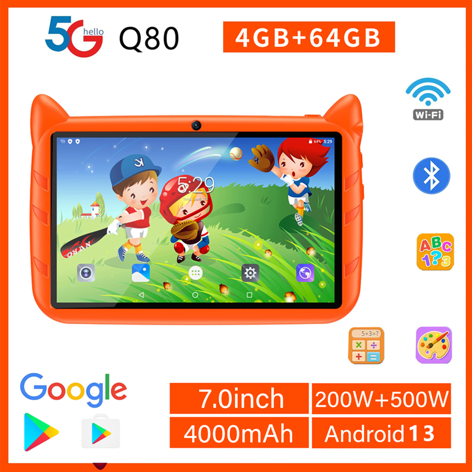 Kids Education Tablet - 새로운 5G WiFi 키즈 태블릿 7