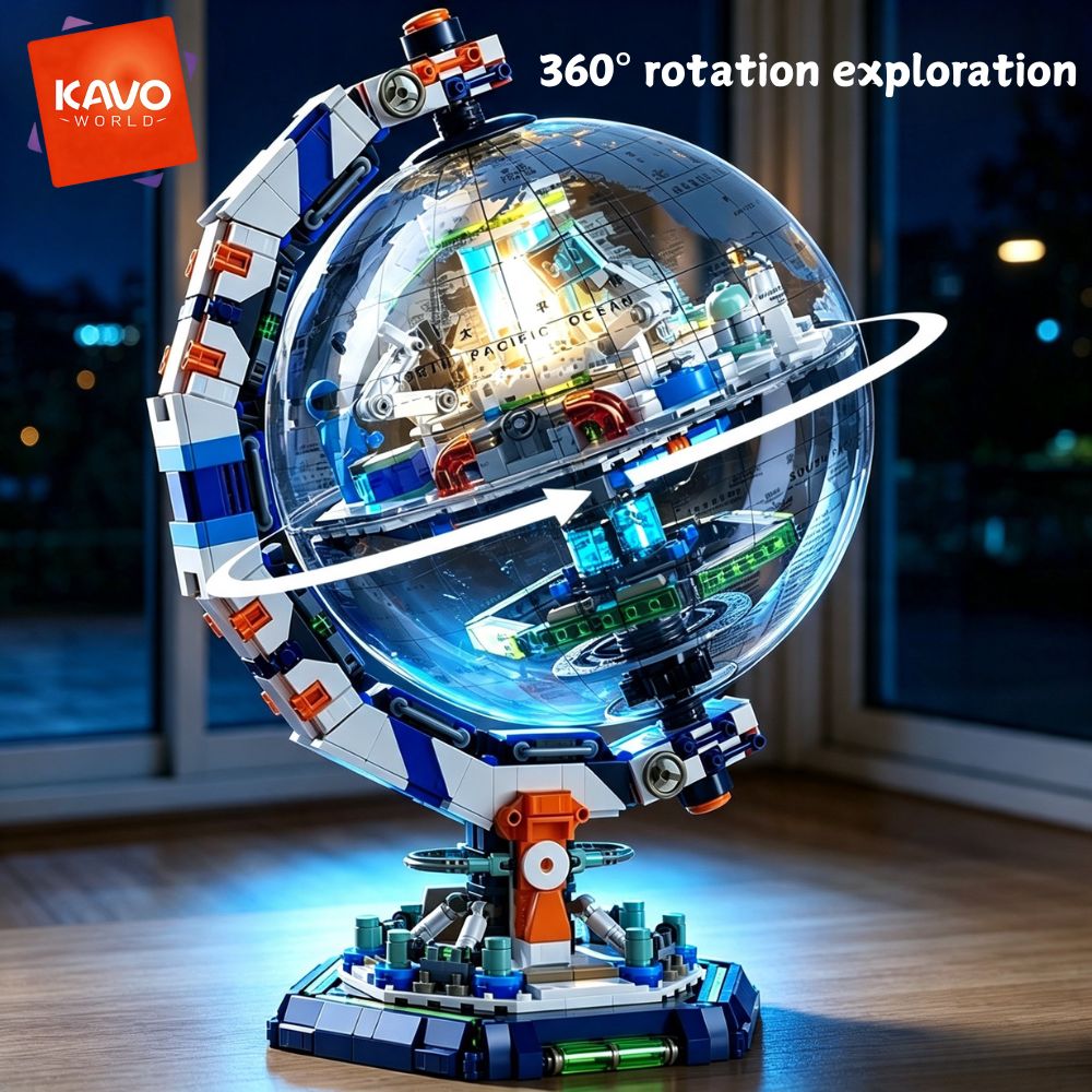 Puzzle Map World - 카보월드 1793피스 우주정거장 빌딩 블록 세트