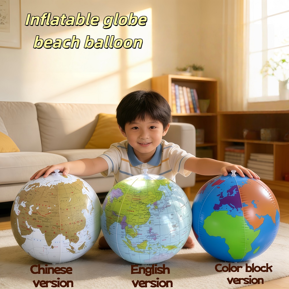 Educational Globe For Kids - 30cm 풍선 지구본 비치볼 장난감 지도