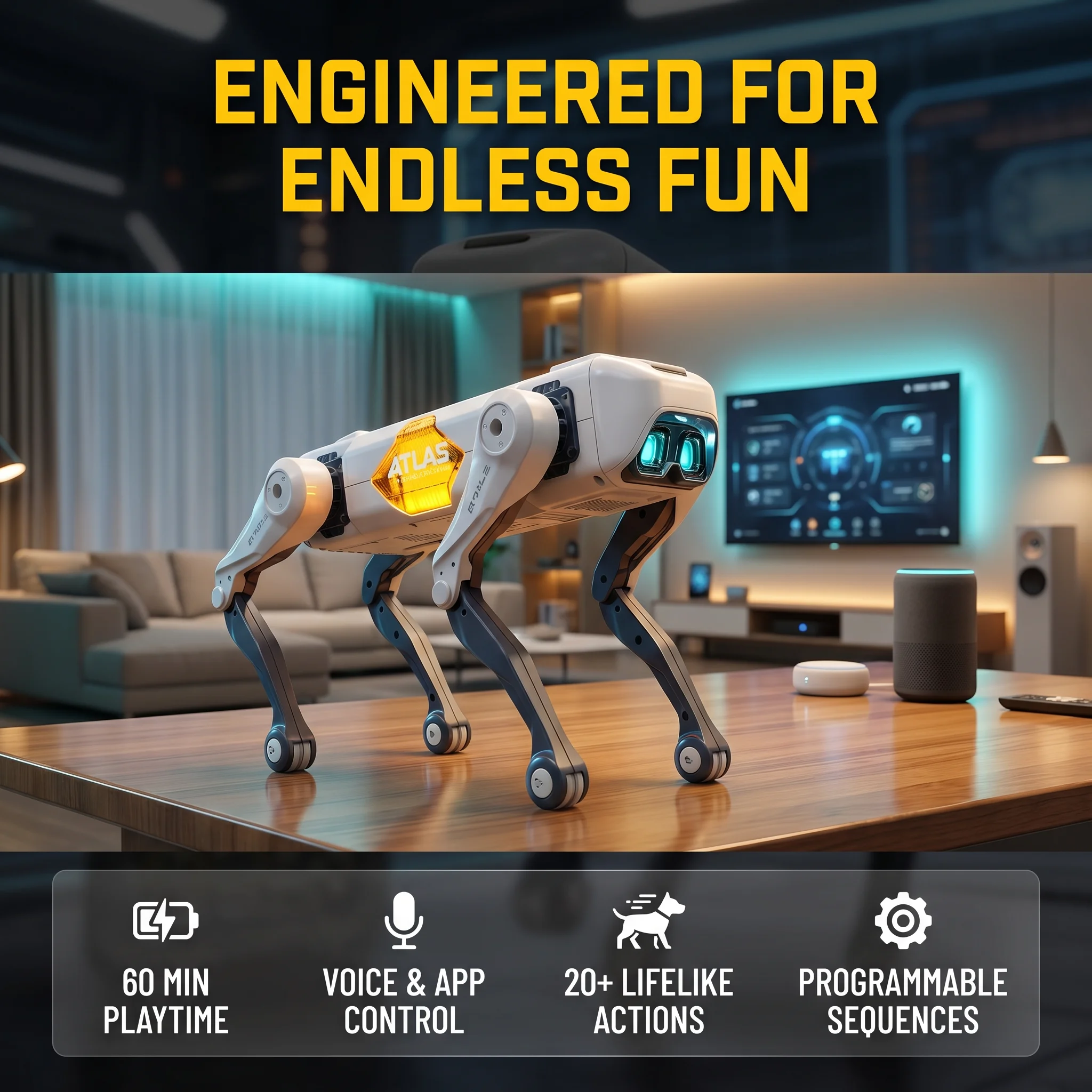 Kids Education Product - AI 스마트 로봇 강아지, 음성 및