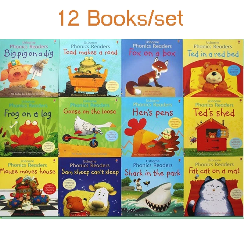 Kids Educational Reader - 1 세트 어린이를위한 12 권 Usborne