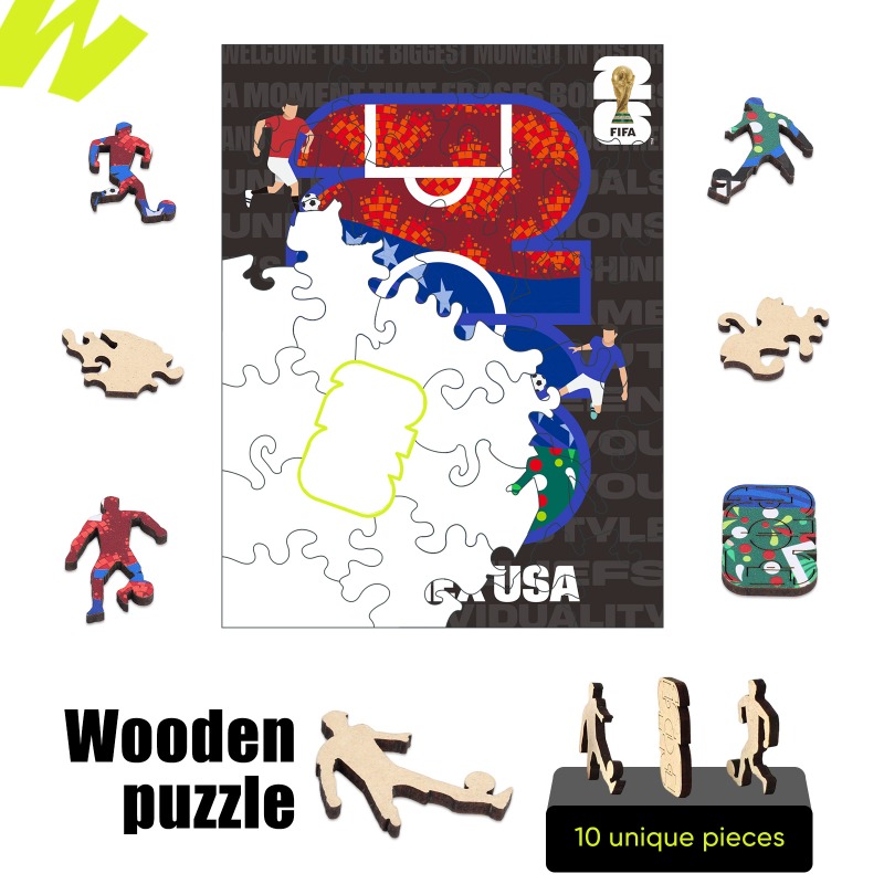 성인용 미니 나무 퍼즐 FIFA 월드컵 축구 독특한 모 - Puzzle Map World 리뷰 및 가격