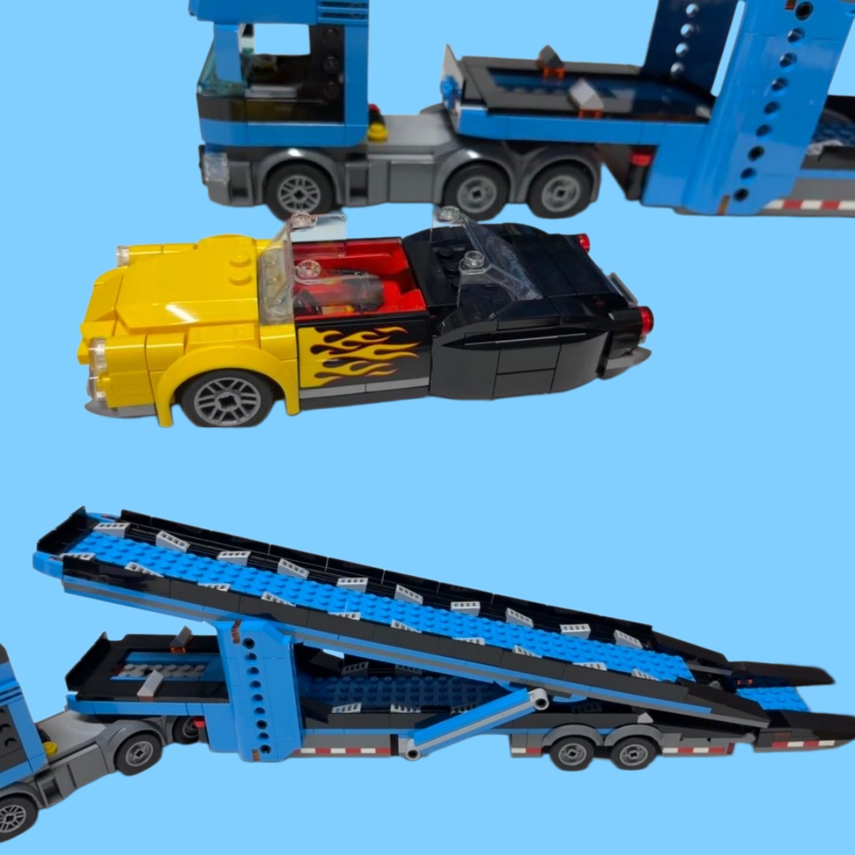 시티 시리즈 자동차 운송 트럭 빌딩 블록, 스포츠 레이 - Lego Set Creator 리뷰 및 가격