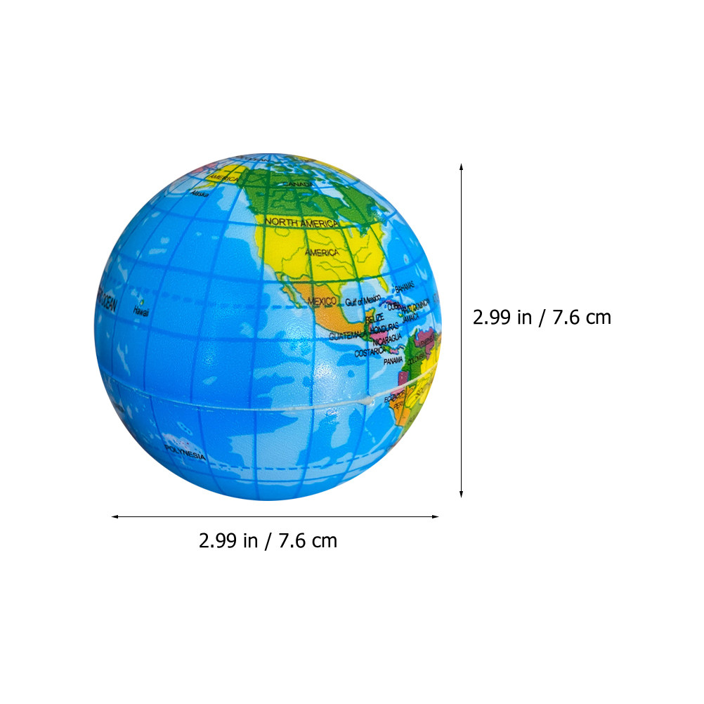 6개 스트레스 볼 어린이용 압력 해소 탄성 PU 지구본 - Educational Globe For Kids 리뷰 및 가격