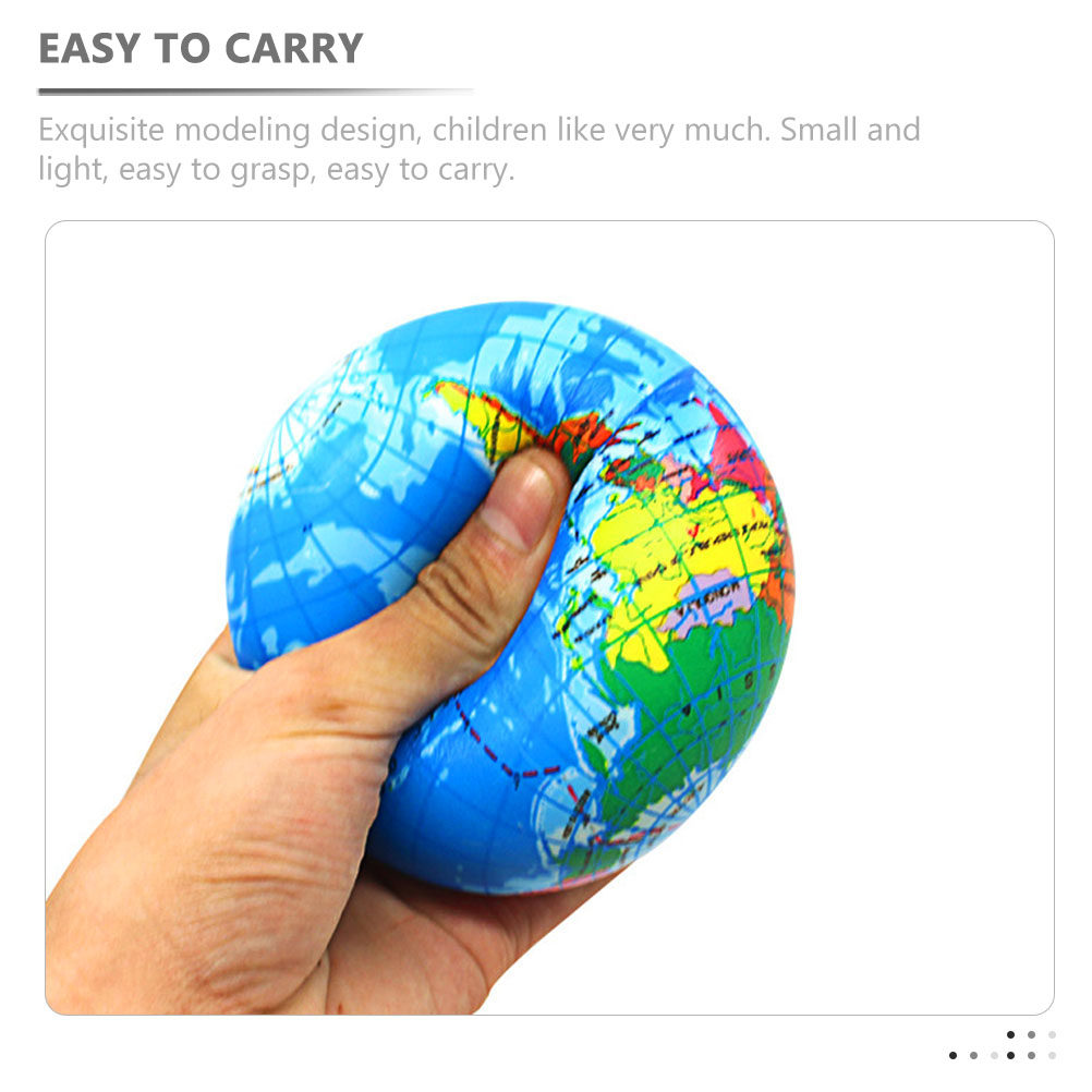 6개 스트레스 볼 어린이용 압력 해소 탄성 PU 지구본 - Educational Globe For Kids 리뷰 및 가격