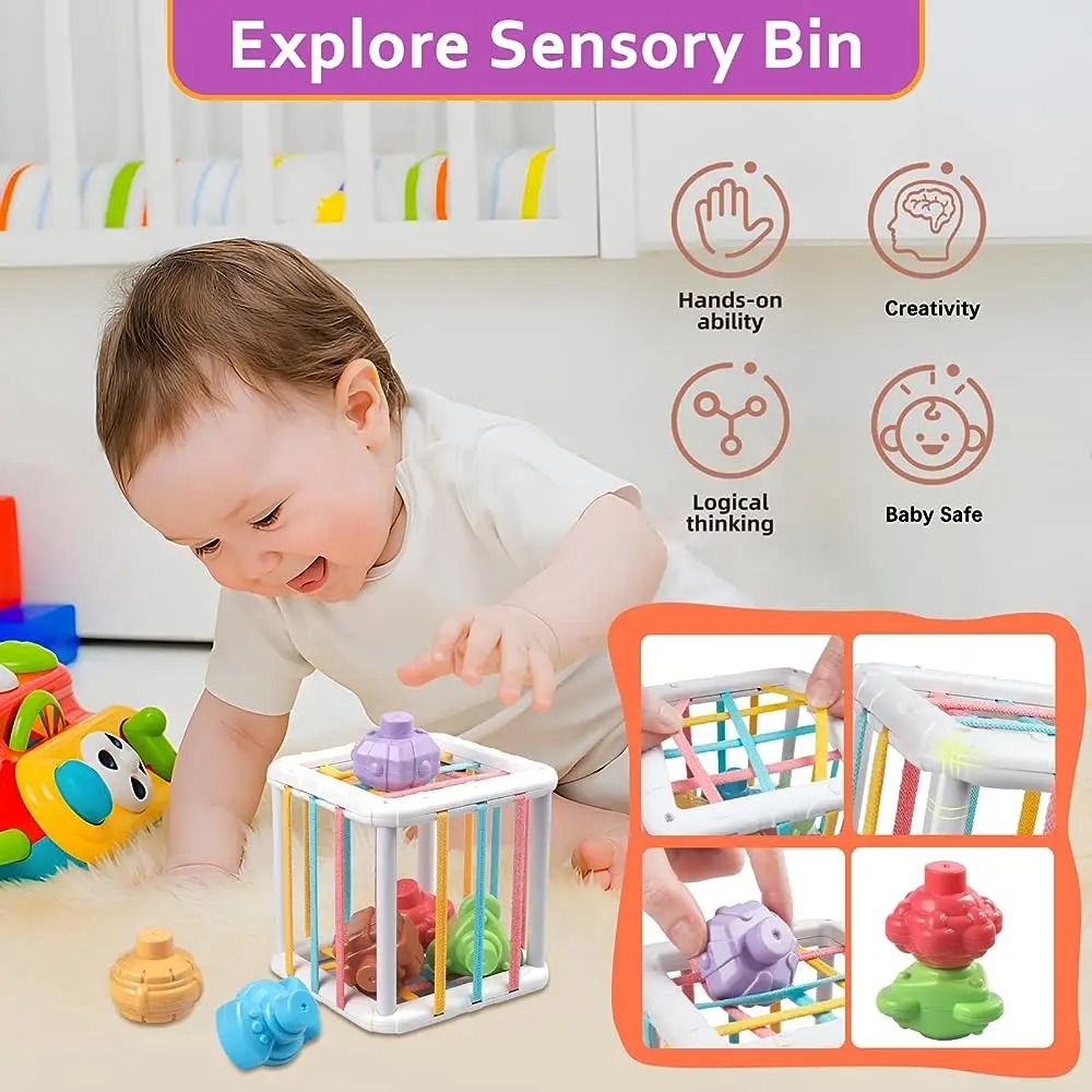 무지개 색깔 몬테소리 모양 분류 큐브 아기 유아 블록  - Kids Education Product 리뷰 및 가격