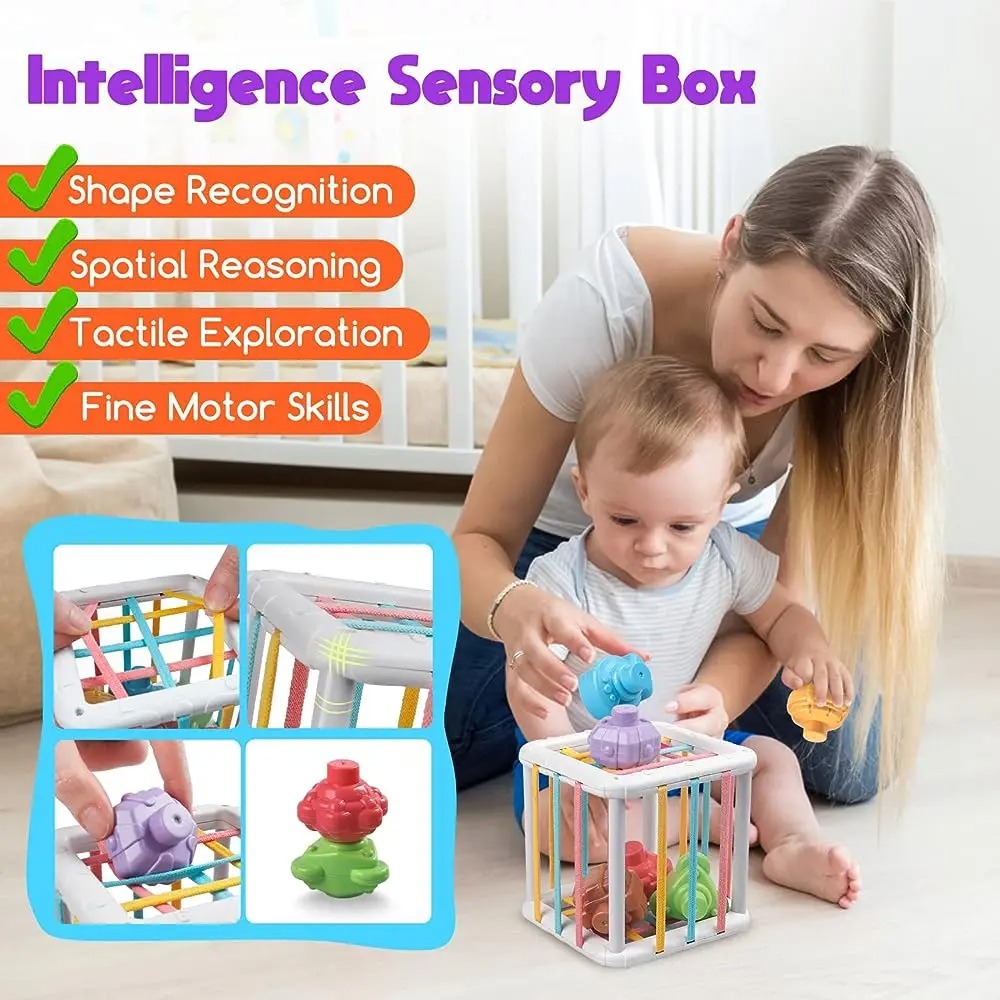 무지개 색깔 몬테소리 모양 분류 큐브 아기 유아 블록  - Kids Education Product 리뷰 및 가격