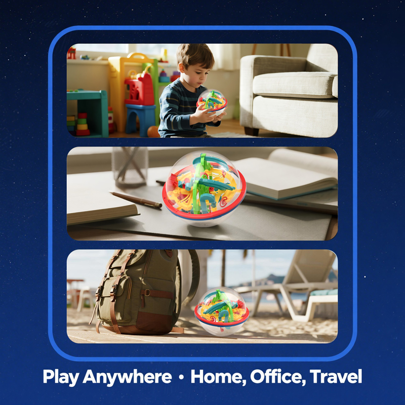 3D 매직 볼 미로 두뇌 티저 스마트 퍼즐 100 레벨 - Educational Globe For Kids 리뷰 및 가격