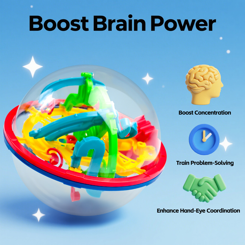 3D 매직 볼 미로 두뇌 티저 스마트 퍼즐 100 레벨 - Educational Globe For Kids 리뷰 및 가격