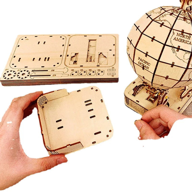 3D 글로브 나무 퍼즐 장난감 기계 조립 빌딩 블록 지 - Puzzle Map World 리뷰 및 가격