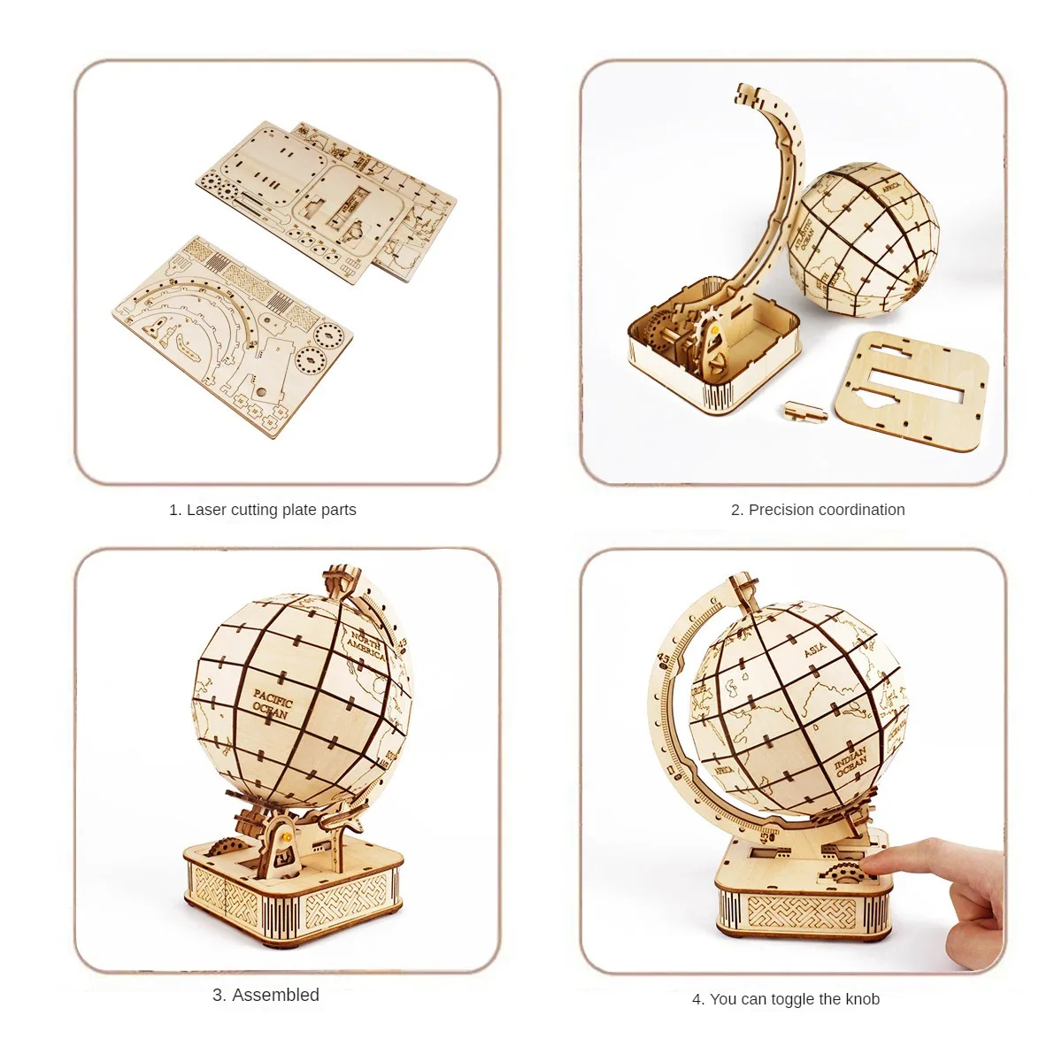 3D 글로브 나무 퍼즐 장난감 기계 조립 빌딩 블록 지 - Puzzle Map World 리뷰 및 가격