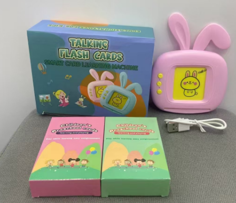귀여운 토끼 말하는 플래시 카드 리더기 112장 카드  - Kids Educational Reader 리뷰 및 가격