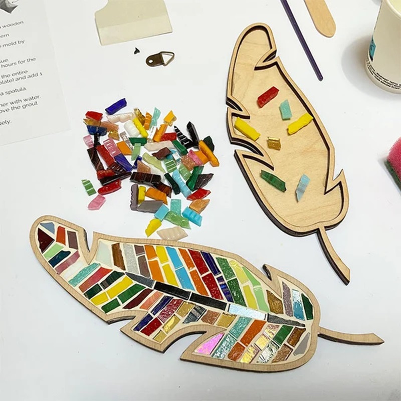 DIY 모자이크 코스터 컬러 깃털 키트 세트 크리스탈  - Kids Education Product 리뷰 및 가격