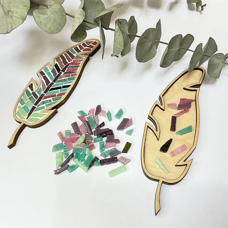 DIY 모자이크 코스터 컬러 깃털 키트 세트 크리스탈  - Kids Education Product 리뷰 및 가격
