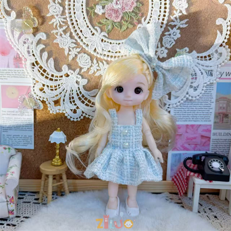 BJD 인형 1/8 패션 인형, 스트라이프 스커트 장난 - Kids Without Education 리뷰 및 가격
