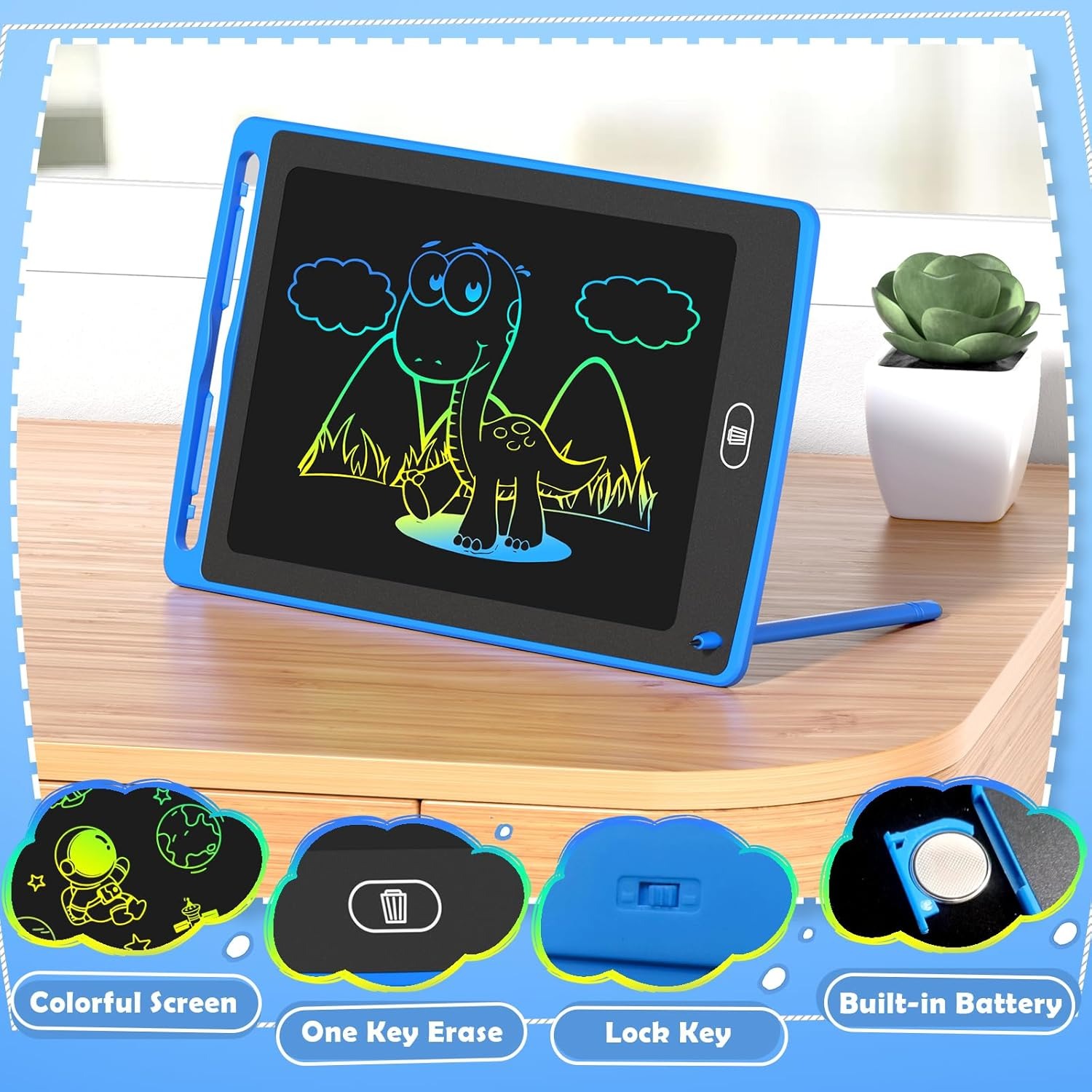 어린이용 LCD 쓰기 태블릿, 8.5인치 다채로운 낙서 - Kids Education Product 리뷰 및 가격