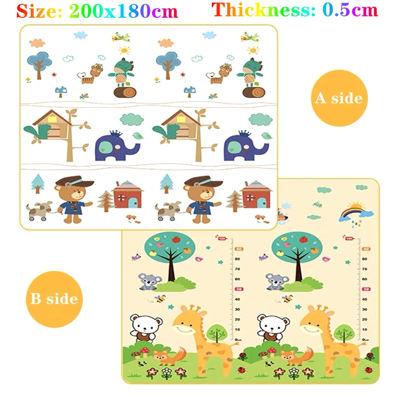 200x180cm 두께 0.5cm 아기 놀이 매트 기린 - Kids Education Allowance 리뷰 및 가격