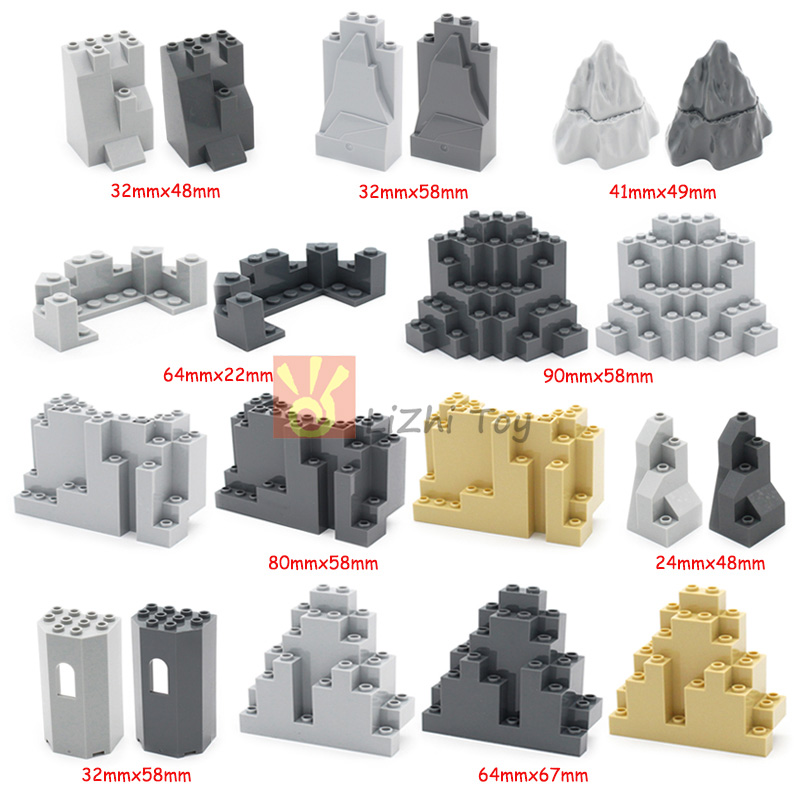 MOC 벽돌 성 산 Rockery 정원 건축 DIY E - Lego Set Creator 리뷰 및 가격